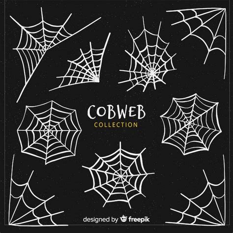 Premium Vector | Creative halloween cobweb collection