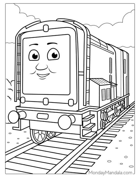 Thomas The Train Coloring Pages Diesel