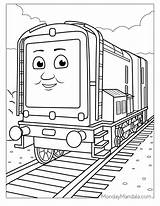 coloring Pages Of thomas The train Thomas Diesel sketch template