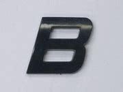 Black Letter - B - Chrome Auto Emblems