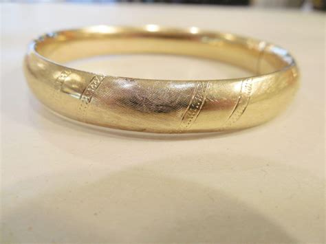 Estate 14k Gold Bangle Bracelet from albie on Ruby Lane