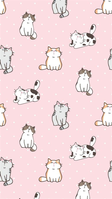 Cute Cat Pattern Wallpapers - Top Free Cute Cat Pattern Backgrounds - WallpaperAccess