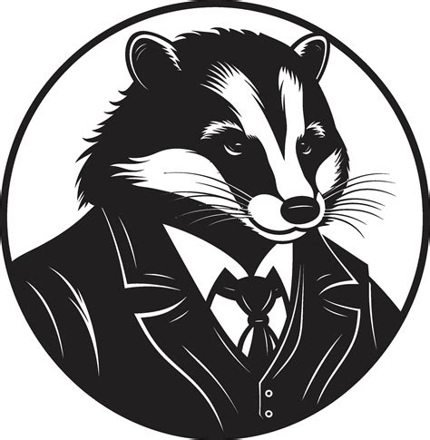 Badger Crowned Badge Regal Badger Logo 32696667 Vector Art at Vecteezy