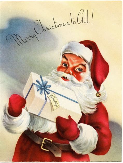 Pin by Kimberly Morales on Santa | Vintage christmas cards, Vintage christmas greeting cards ...