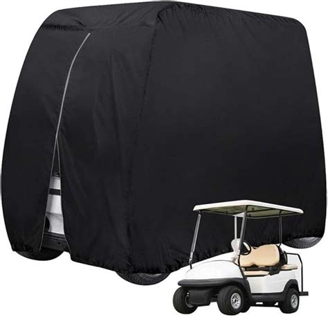 4 Passenger Outdoor Golf Cart Cover Waterproof Sunproof Golf Cart Cover ...