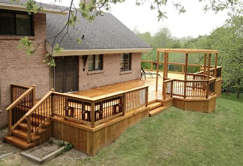 Large Corner Deck 4 | Patio deck designs, Corner deck, Decks backyard