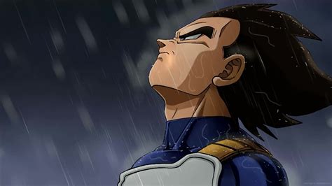 Vegeta Under The Rain Dragon Ball Live Wallpaper - MoeWalls