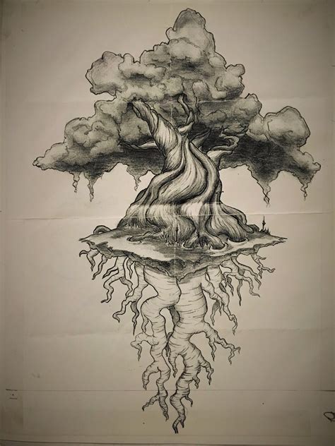 Tree of Life, sketch for my tattoo, by me : r/drawing