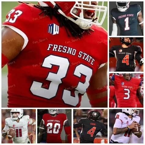 Nik1 Custom 2021 Fresno State Football Jersey NCAA College 12 Trent ...