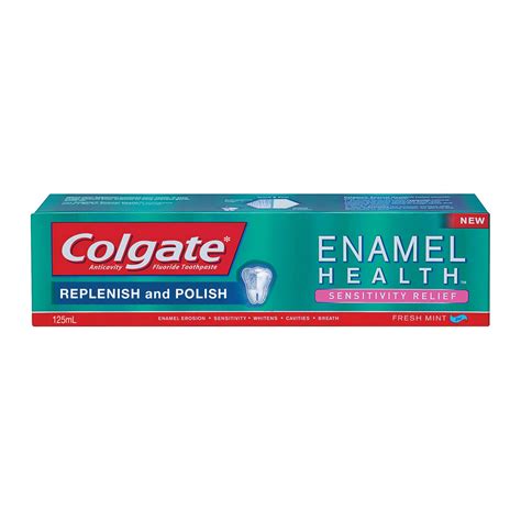 Colgate Enamel Health Sensitivity Relief Fluoride Toothpaste, Fresh ...