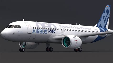 Airbus A320neo Airbus House Livery Low-poly 3D Model 3D Model | lupon ...