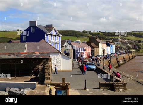 Aberaeron Harbour Stock Photo - Alamy