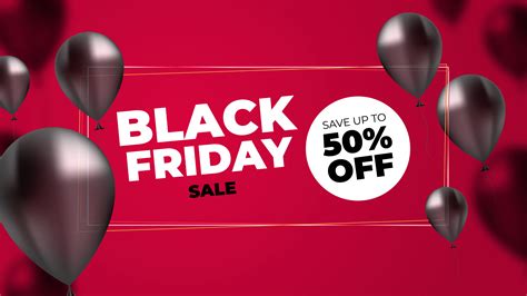 Black Friday Sales Banner with realistic balloons - Download Free Vectors, Clipart Graphics ...