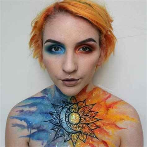 Makeup Artist Creates Incredible Drawings Using Her Own Body As Canvas ...