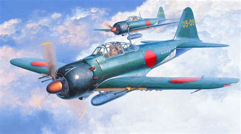 Download Warplane Aircraft Military Mitsubishi A6M Zero HD Wallpaper