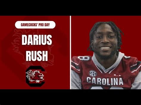 Darius Rush at South Carolina football pro day - YouTube