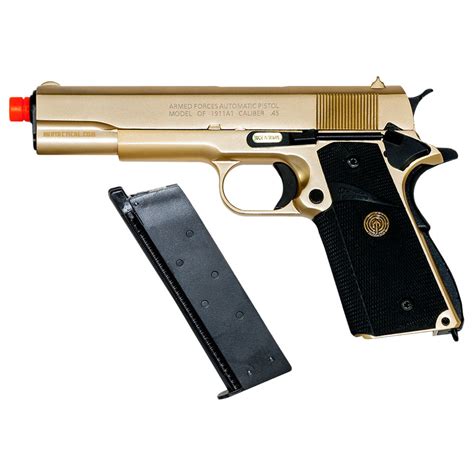 24K GOLD 1911 CLASSIC GBB AIRSOFT PISTOL low price of $157.24