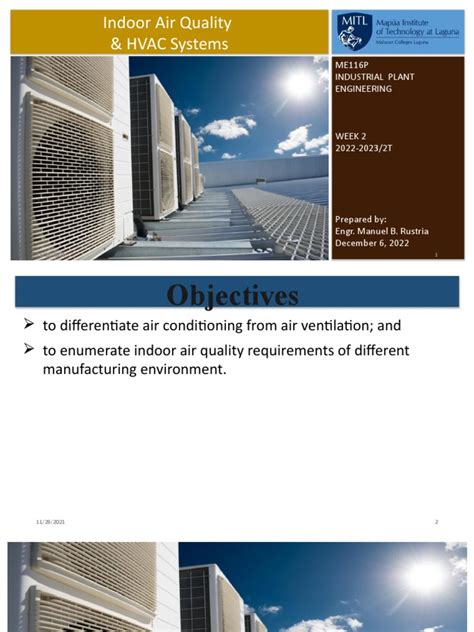 Week 2 - Indoor Air Quality 2t 2022-2023 | PDF | Ventilation (Architecture) | Air Pollution