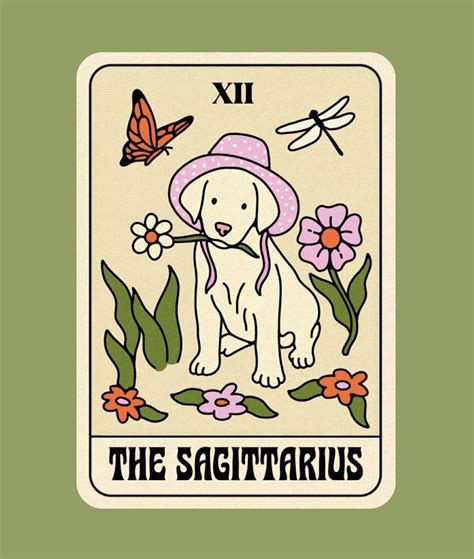 tarot card, witchy, aesthetic, sage green, sagittarius Cuadros De Arte ...