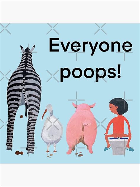 "Everyone poops book classic illustration " Poster for Sale by Ethereal-Enigma | Redbubble