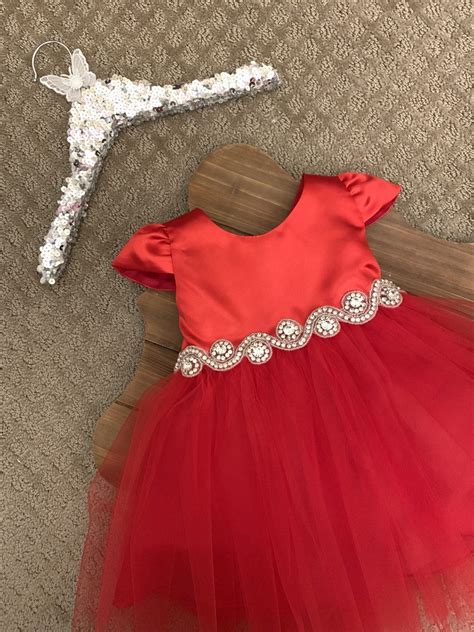 Baby Girl Red Christmas Dress Baby Holiday Dress Red - Etsy | Red christmas dress, Girls red ...