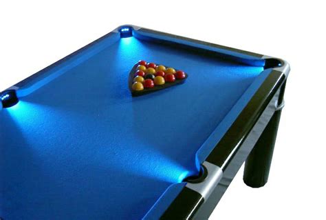 Strikeworth Aurora British 6 foot Pool Table with LED Lighting