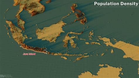 The tiny island of Java has more population than all of Russia More ...