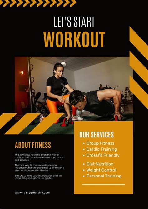 Free custom printable fitness flyer templates | Canva