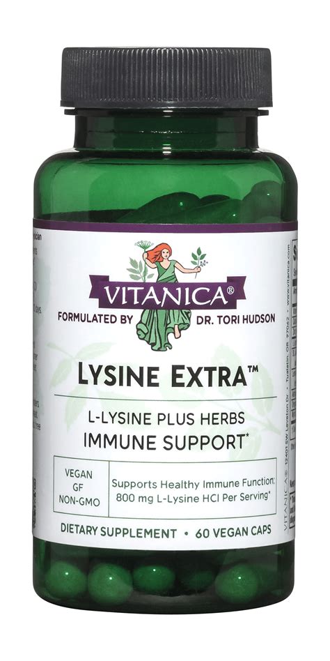 Lysine Extra ™ ~ Immune System Support ~ 60 capsules – Vitanica ...