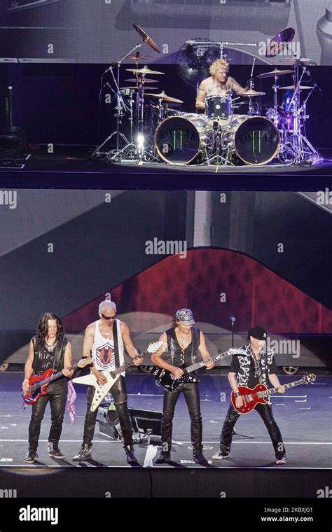 German rock band Scorpions play on the stage during the 10th Pentaport ...