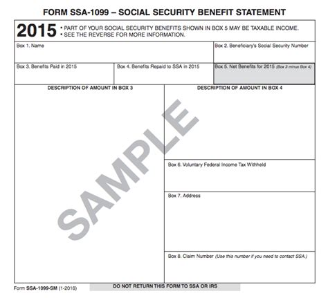 Understanding Your Tax Forms 2016: SSA-1099, Social Security Benefits