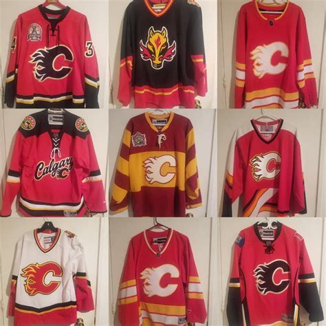 My Flames jersey collections. : hockeyjerseys