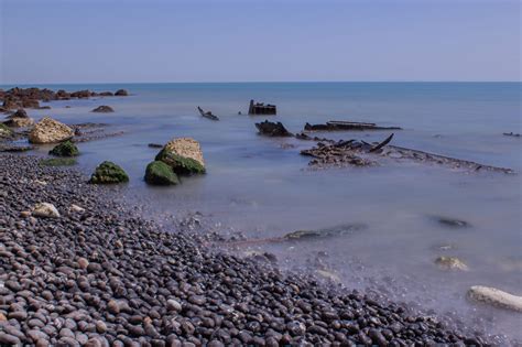 Beach at base of Dover cliffs, United Kingdom