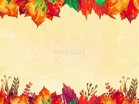 Fall Festival Autumn Leaves Church PowerPoint | Clover Media