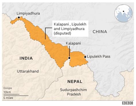 India-Nepal border dispute: Kalapani and Lipulekh | IASbaba