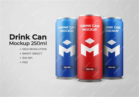 Premium PSD | Drink Can Mockup