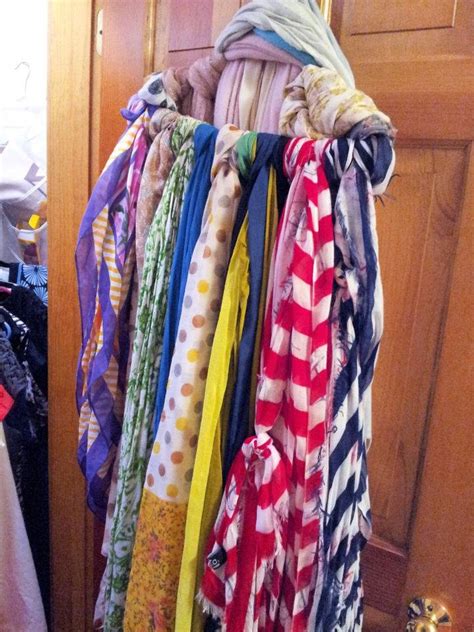 20 DIY Scarf Storage Ideas | How To Store Scarves