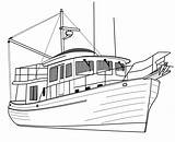 Trawler Yacht Coloring Pages  Free Printable For Kids sketch template