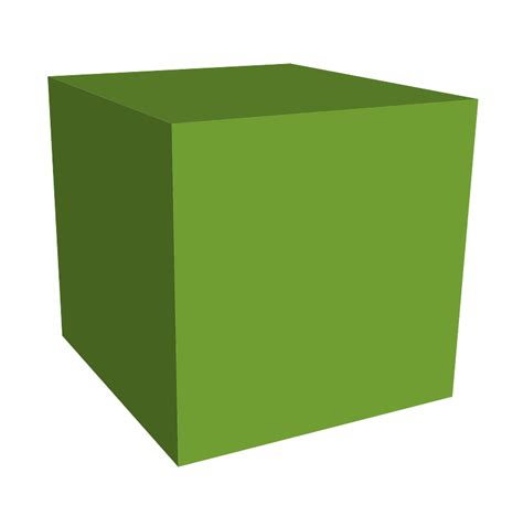 Green Cube clipart. Free download transparent .PNG | Creazilla