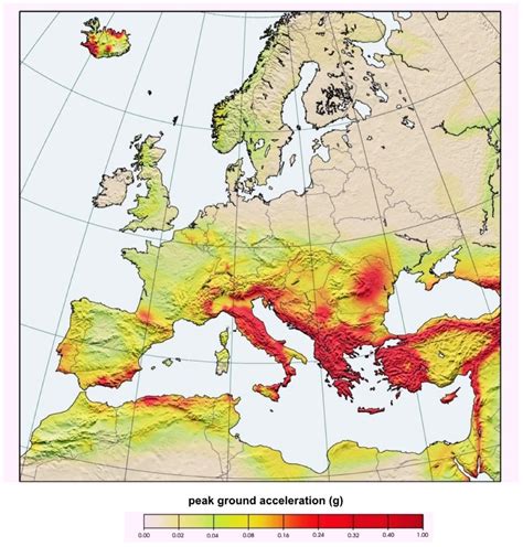 Earthquake Map Europe