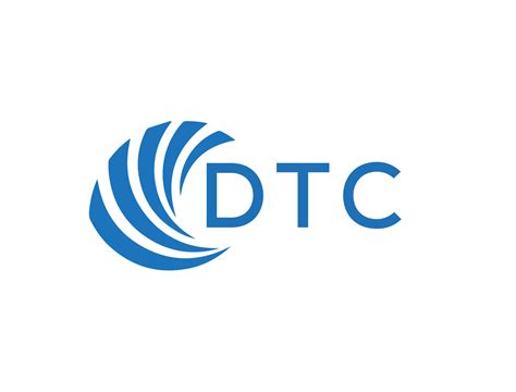 dtc letra logo diseño en blanco antecedentes. dtc creativo circulo letra logo concepto. dtc ...