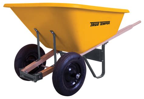 8 cu. ft. Poly Wheelbarrow With Dual Wheels - Contemporary ...