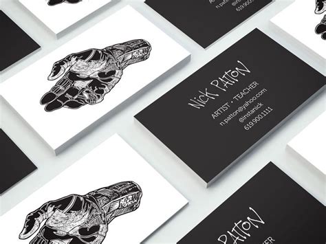 Artist Business Cards | Artist business cards design, Business card graphic, Art business cards