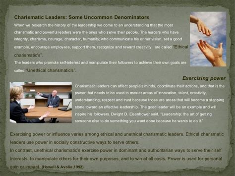 CHARASMATIC LEADERS: Ethical vs Unethical Leadership