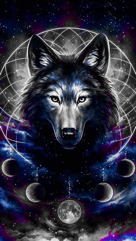 GALAXY WOLF by 40888 - 45 now. Browse millions of popular. Wolf , Cute animal drawings, Animal ...