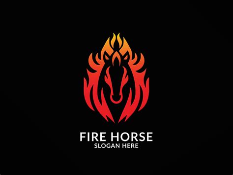 Fire Horse Logo by Marsan Effendi on Dribbble