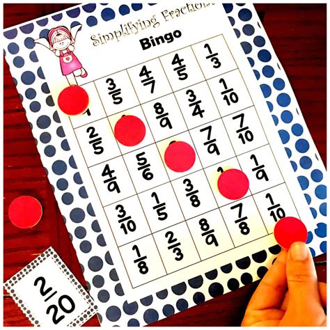 Free Printable Fraction Game For Multiplying Fractions