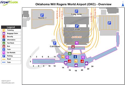 Oklahoma City - Will Rogers World (OKC) Airport Terminal Maps ...