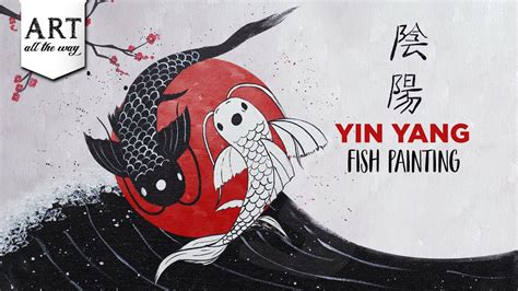 Yin Yang Fish Painting | Acrylic Painting | DIY painting | Yin Yang fish art | @VENTUNOART - YouTube