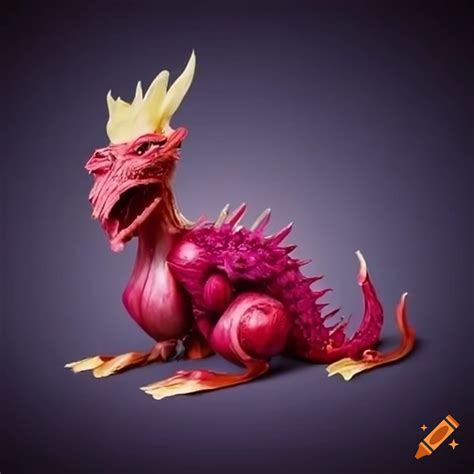 Onion dragon sculpture